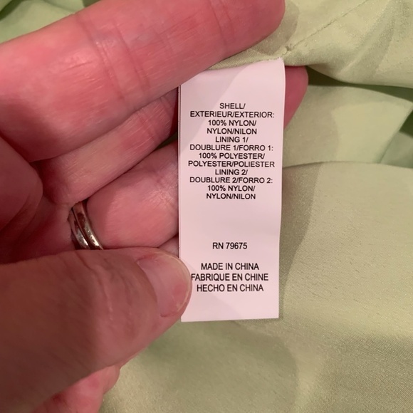 Lucky Brand Water Repellant Anorak jacket in Light Pistachio Medium NWT - Picture 6 of 8